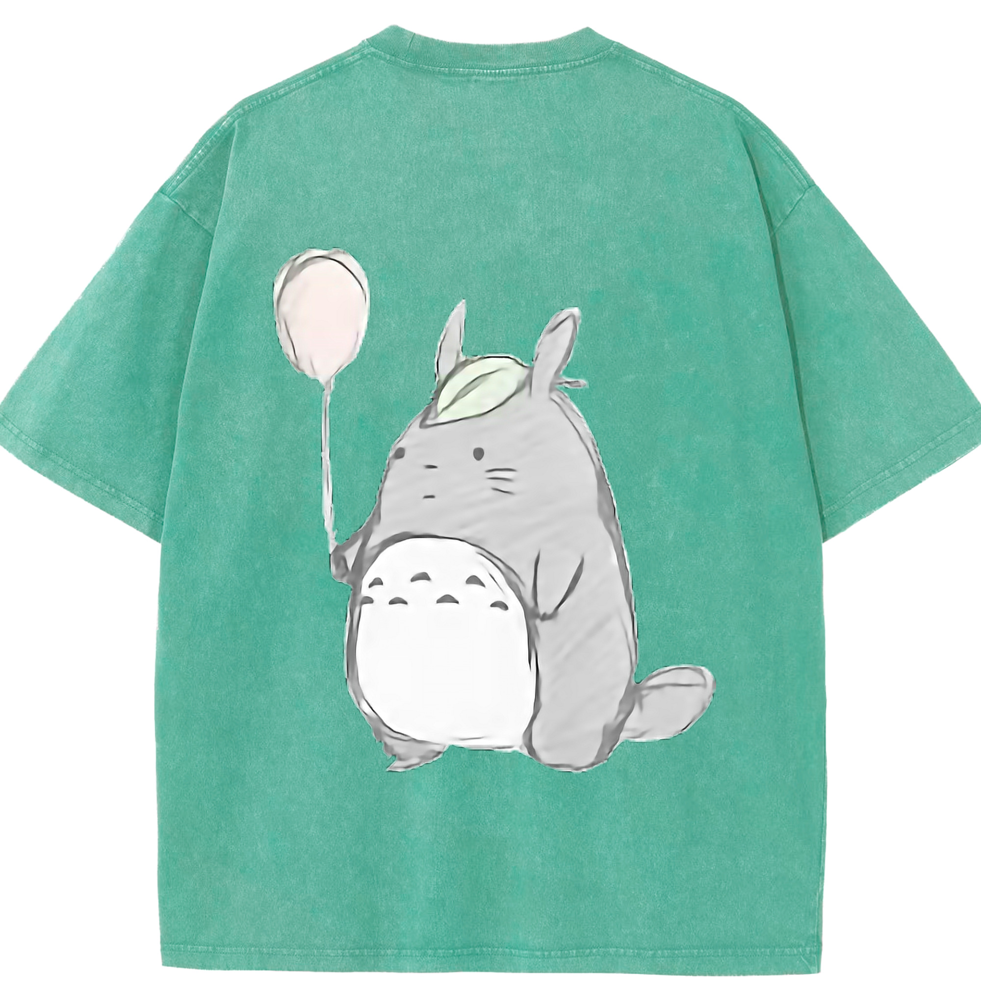 （画像用） となりのトトロ 草壁メイ 草壁サツキ My Neighbor Totoro Satsuki Kusakabe Mei Kusakabe 綿100% ヴィンテージ風 半袖Tシャツ（背面プリント）